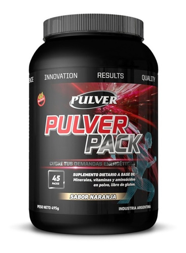 Pulver Pack X44 Sobres Pak Vitaminas Minerales Aminoácidos