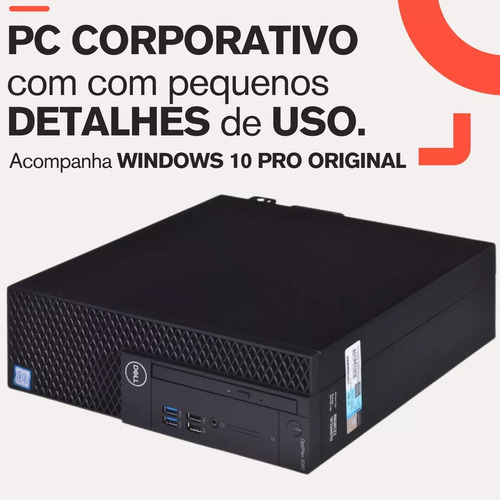 Cpu Dell Optiplex 3060 Core I3 8100 Ram 8gb Ssd 240 Gb