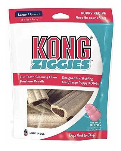 Kong - Ziggies Cachorro - Se Usa Para Tratar Los Dientes De 