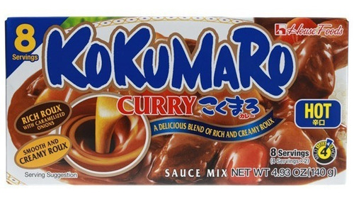 Curry Kokumaro 140g Picante House Importado Japón