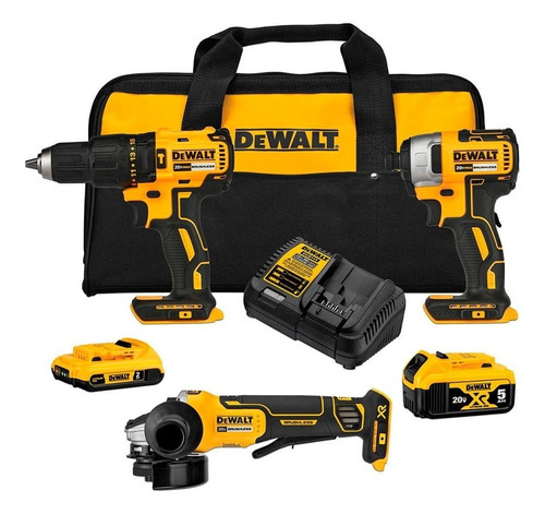 Kit Herramientas 20v Dewalt Dck332d1p1-b2 Color Amarillo