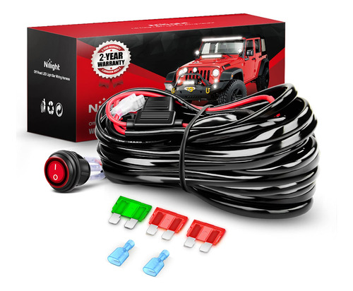 Kit De Arnés De Cableado De Barra De Luz Led - 1 Cable...