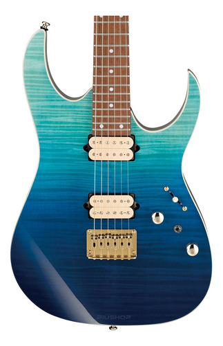 Guitarra Ibanez Rg 421hpfm Brg Cor Blue Reef Gradation Material do diapasão -ogueira Orientação da mão Destro