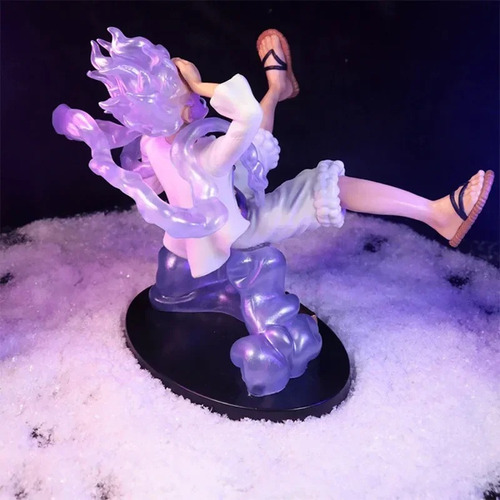 Figura De Accion Luffy Gear 5 Base Para Celular 18cm