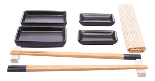 Conjunto Saitama Com 7 Peças Para Sushi Em Bambu - Lyor