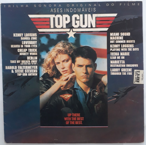Lp Vinil (vg+/nm) Top Gun Ases Indomáveis Ed Br C/enc 1986 