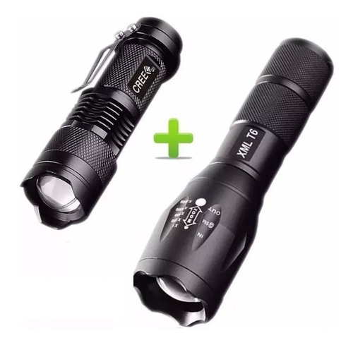 Paquete 100 Kits Lamparas Tácticas Recargables Led Q5 Y T6