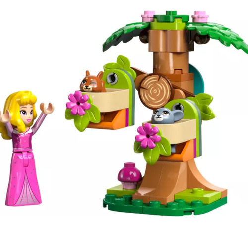 Blocos De Montar Lego Aurora's Forest Playground 60 Peças Em Saco