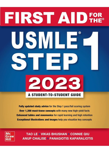 First Aid Usmle Step 1- 2023,  N° 33 Edition Original