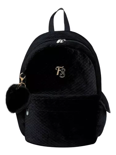 Mochila Acolchoada com Strass Preto - Liu Jo