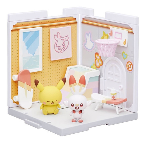Pokemon Poke Peace House! Scorbunny & Pikachu Takara Tomy