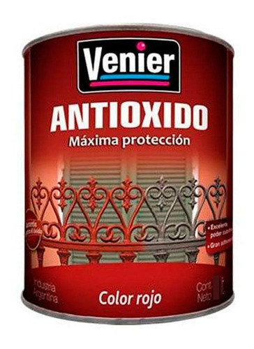 Venier Protección Antiox Metal | Rojo | 4lt