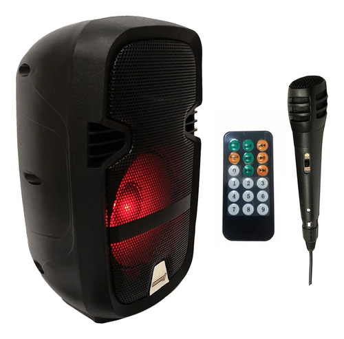 Parlante Portatil 20watts Bluetooth Usb Led+ Microfono