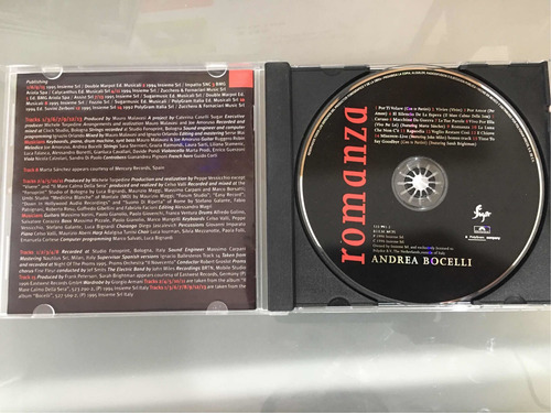 Cd Andrea Bocelli Romanza (Usado)