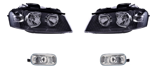 2 Faros + 2 Cuartos Depo Para Audi A3 2004 A 2008