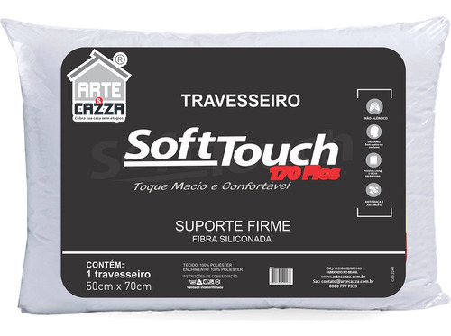 Travesseiro Soft Touch 170 Fios - 50x70 Arte E Cazza