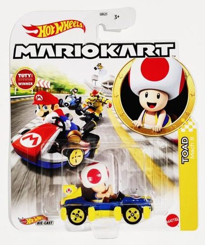 Hot Wheels Mario Kart Toad Mach 8 Hdb35
