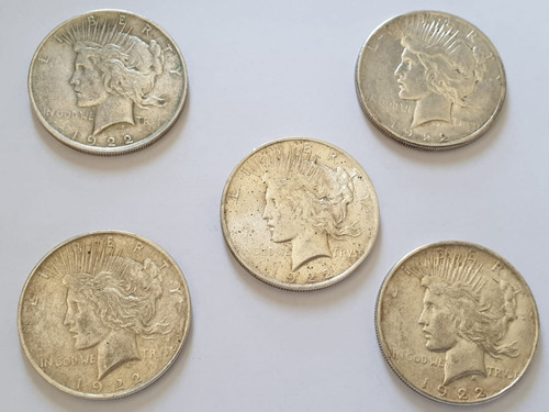 Imagen 3 de 4 de Monedas Mundiales : Usa Dolar Peace Plata 1922