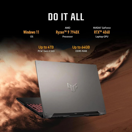Laptop Asus Tuf A16 16 2.5k Amd Ryzen 9 Rtx 4060
