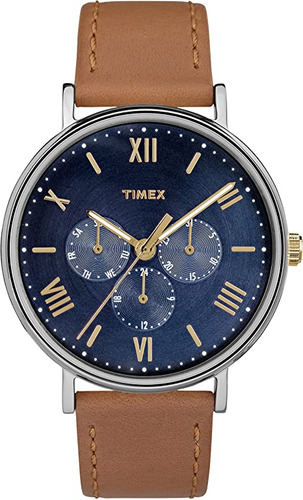 Timex Southview - Reloj Multifunción Con Correa De Piel De