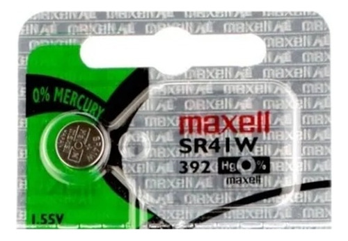 Pila Maxell Sr41w 392 X1 Unidad Oxido De Plata