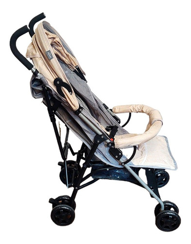 Cochecito De Bebe Tipo Paragüitas 0 A 36m Vonne Max15k Techo Color Gris/Beige Color del chasis Negro