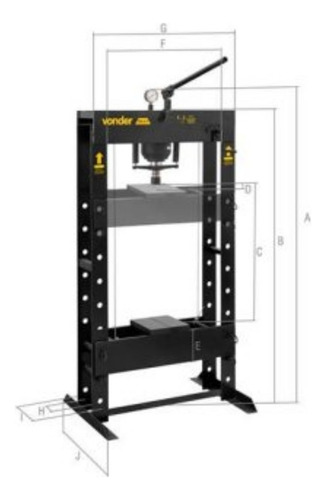 Prensa Hidráulica 30 Tonelada Proporciona Maior Precisão Vd Cor Preto