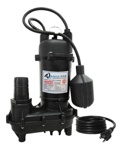 Bomba Sumergible Para Achique Sigma155ax Aqua Pak 1/2 Hp