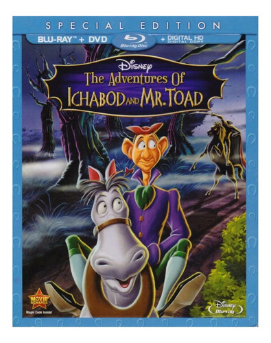 Las Aventuras De Ichabod Y Mr Toad Blu-ray + Dvd + Dig