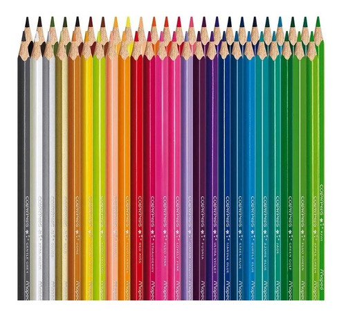 Lápis De Cor 48 Cores Maped Colorpeps Triangular Cores Vivas