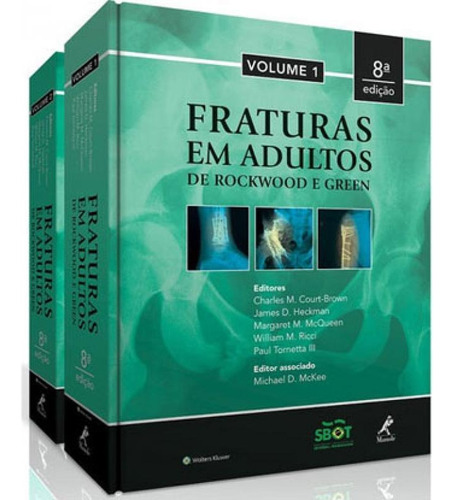 Fraturas Em Adultos: De Rockwood E Green, De Vários Autores. Editora Manole, Capa Mole, Edição 8ª Edição - 2016 Em Português