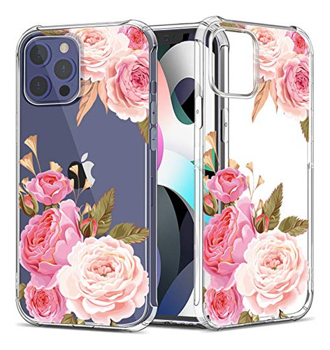 Greatruly Floral Clear Pretty Phone Case P B08gz5gk3h_300324