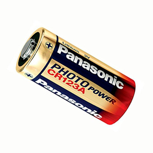 Pila Panasonic CR123A 3v Litio para fotogafia | linternas | sensores de alarmas | etc