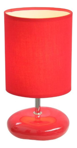 Diseños Simples Lt2005-red Lámpara De Mesita De Noche Con Ap