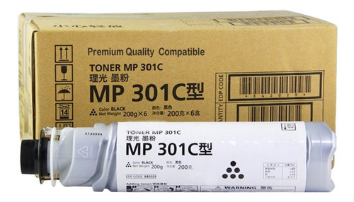 Toner Original Black Para Ricoh Aficio Mp301 Mp301spf