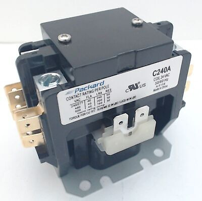 C240a, Definite Purpose Contactor 2 Pole 40 A 24 Coil V  Eej