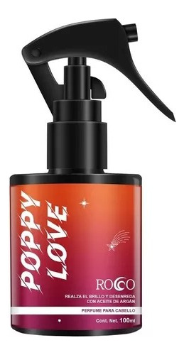 (poppy Love) Perfume Para Cabello Con Aceite Argan 100ml
