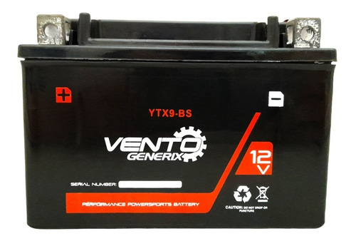 Batería Vento Moto Ytx9-bs Pulsar Ns200 / Ns150 Original