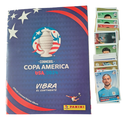 Album Copa America Usa 2024 Panini + 50 Figuritas Distintas