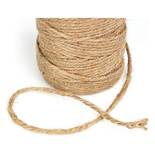 Cuerda De Yute Natural - 328 Pies - Artesana, Envoltura, Emp