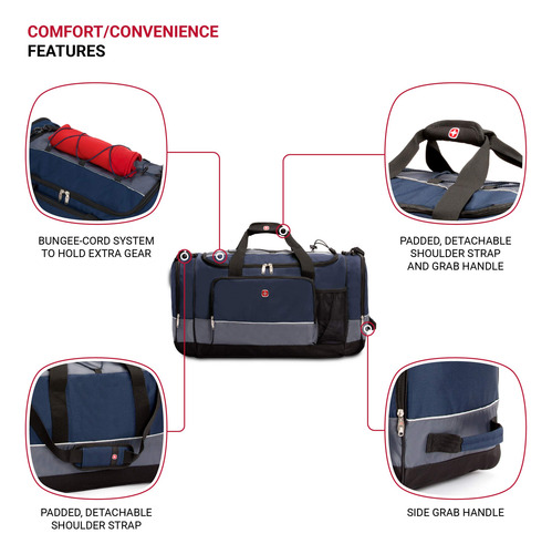 Mochila De Viagem Swissgear Apex Azul/cinza 71cm