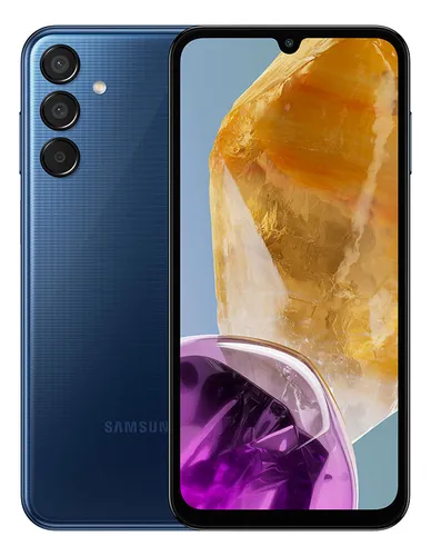 comprar Celular Samsung Galaxy M15 5g, 6.000mah, Câmera Tripla Até 50mp e Ultra Wide, 128gb, 4GB RAM Processador Octa core, Tela super AMOLED FHD+ 6,5''- Azul Escuro - Excelente (Recondicionado)