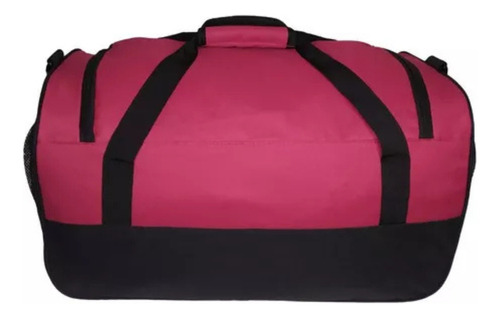 Sacola De Viagem Com Rodinhas De Bordo Em Poliéster Sa0925 Cor Vinho Lisa