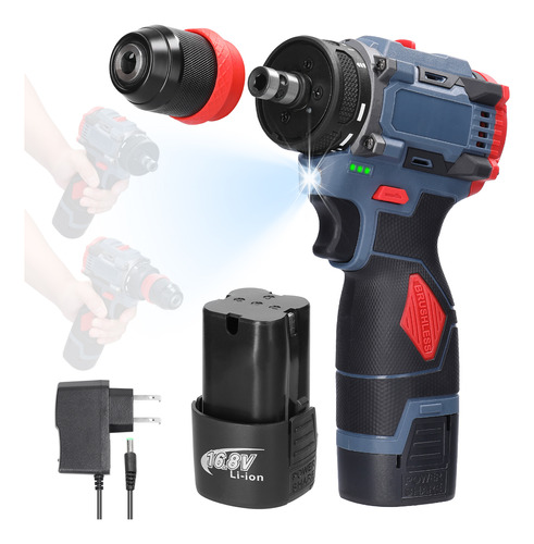 Motor De Taladro Eléctrico Torque 16.8 V Power Drill Lithium