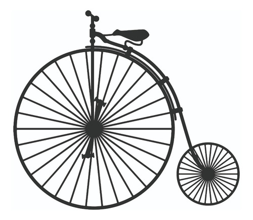Aplique Bicicleta Antigua En Mdf (80x80) - Homus 