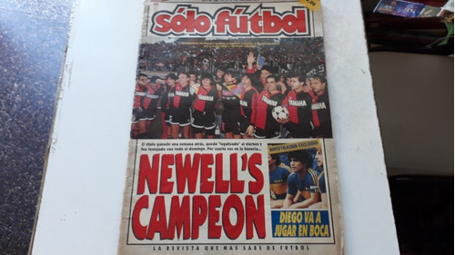 Solo Fútbol. Newell's Campeón Clausura 1992. 