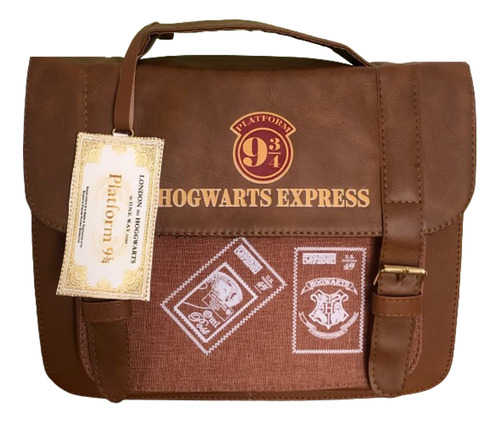 Bolsa Maletin Harry Potter Hogwarts Express Camel