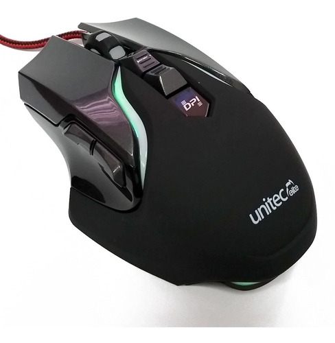 Mouse Gamer Unitec Elite U-m-903 8 Botones Led Cambia Color