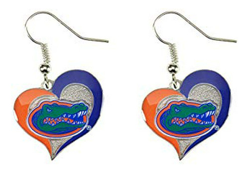 Pendientes Corazón Espiral Ncaa Florida Gators.