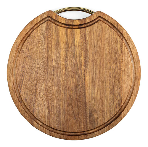 Tabla Cortar Madera Acacia 14 X 1.2  Ranura Para Jugo Agarre